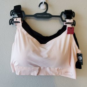 Vince Camuto 2pk laser cut lounge bras plus